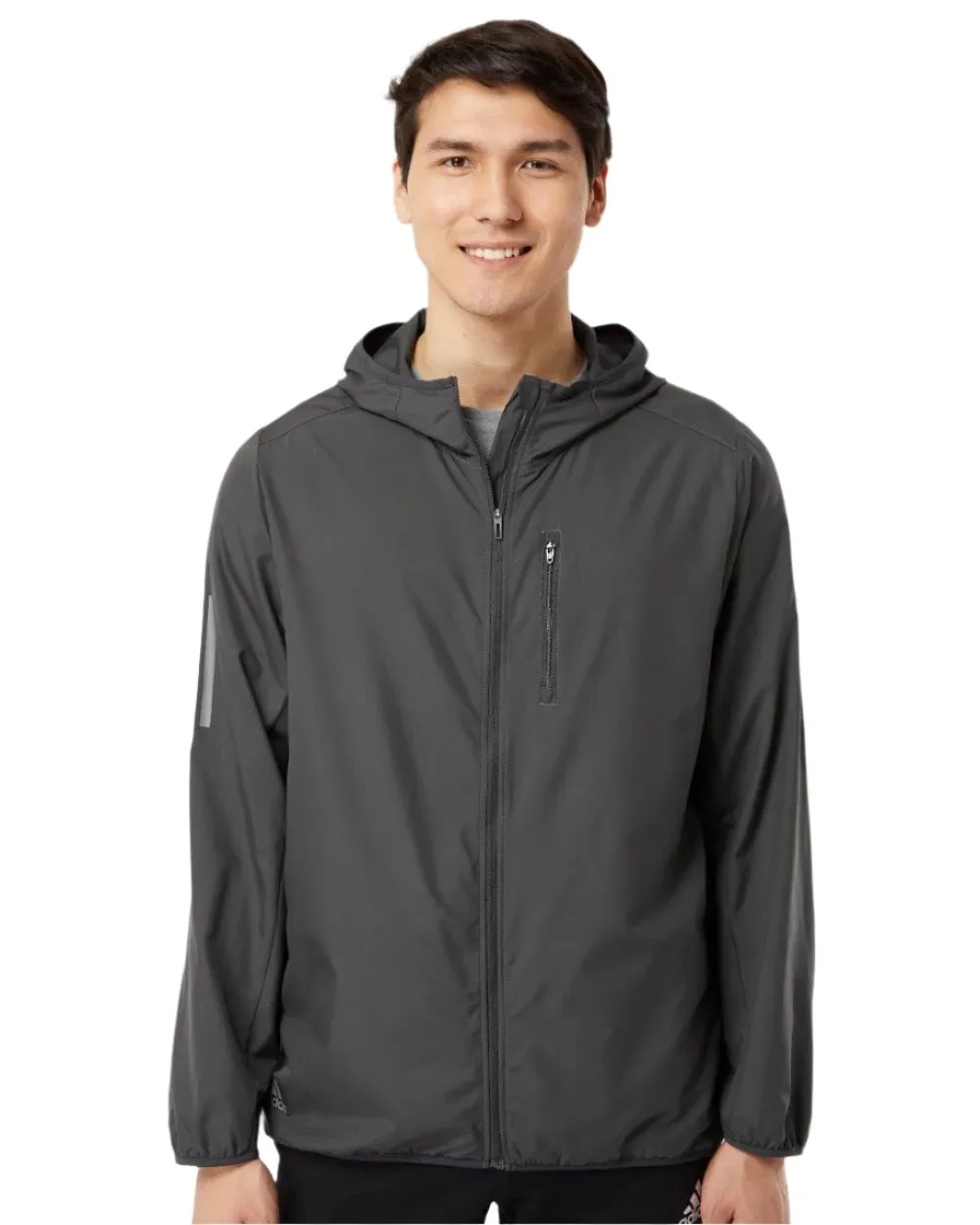 Adidas Men's Hooded Full-Zip Windbreaker