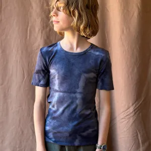 Child's Plant Dyed T-Shirt in 100% Organic Merino - Anthracite (1-6y) *Last ones