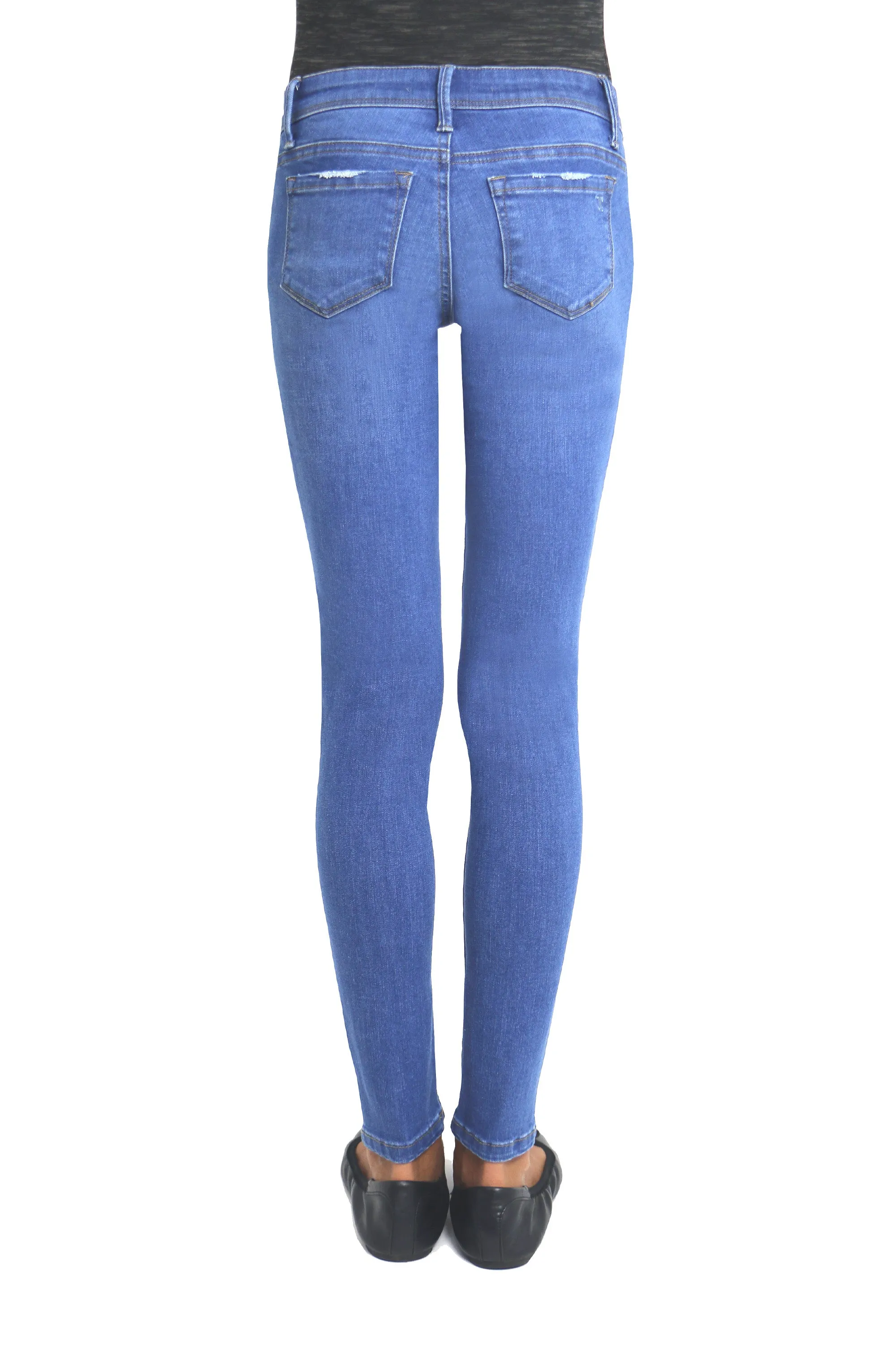 Diane - Basic Mid-Rise Skinny Pant In Medium Indigo