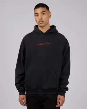 Fast Lane Hoodie Washed Black