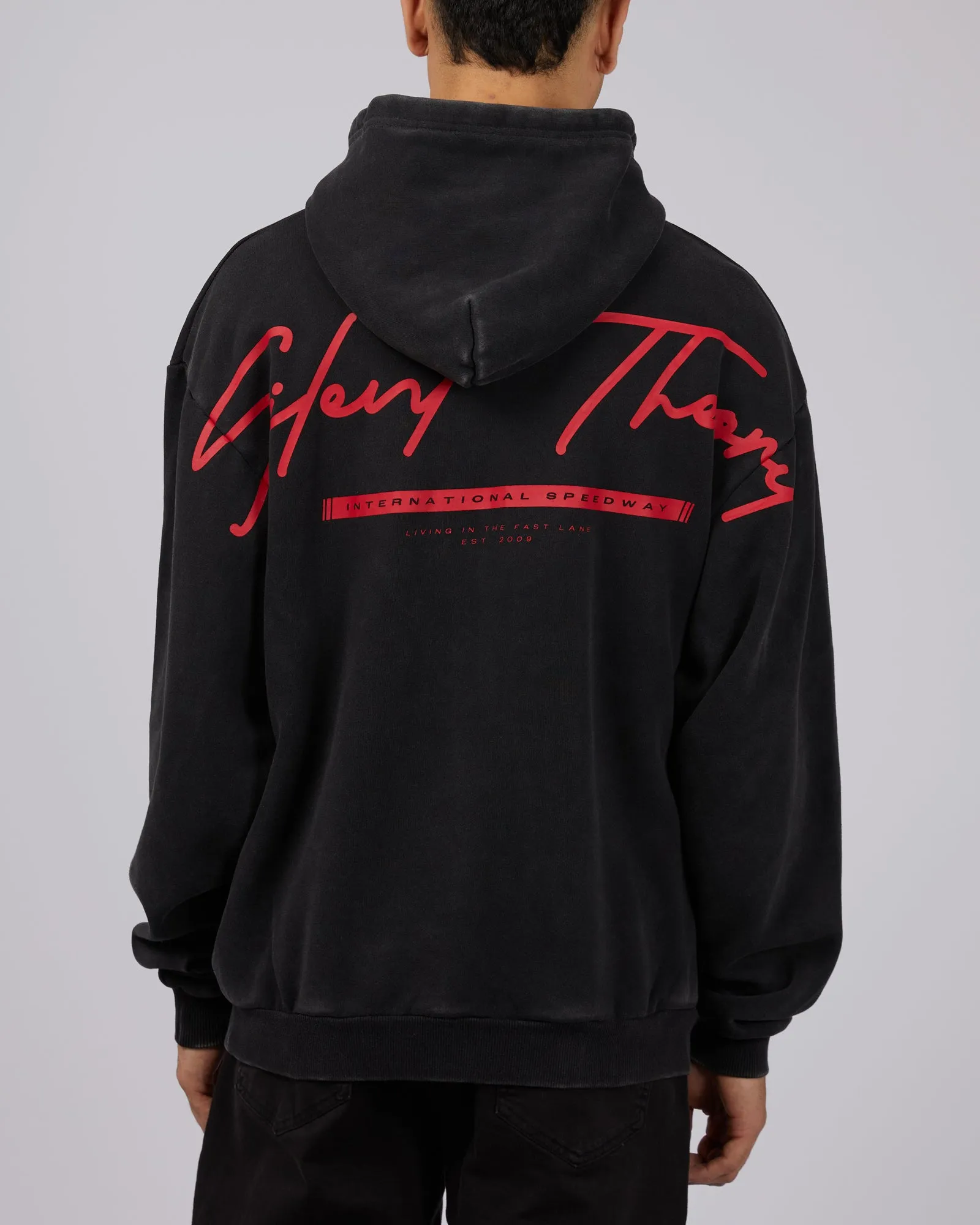 Fast Lane Hoodie Washed Black