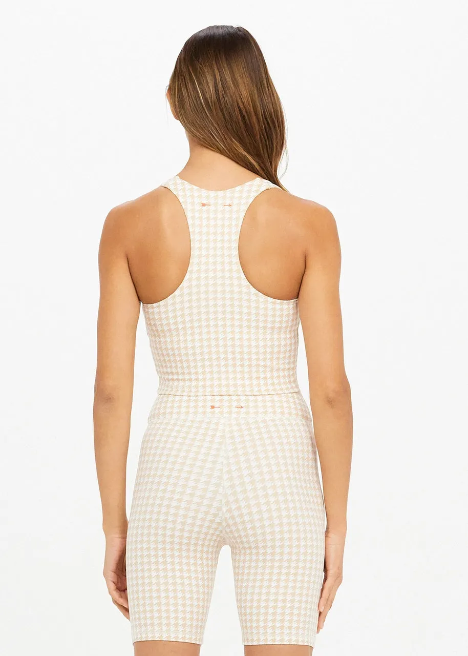 Houndstooth Margot Crop, Check