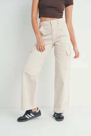 Lightweight Stretch Cargo Pants Oat