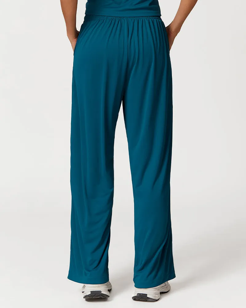 Lightweight Wide Leg Sports Pants