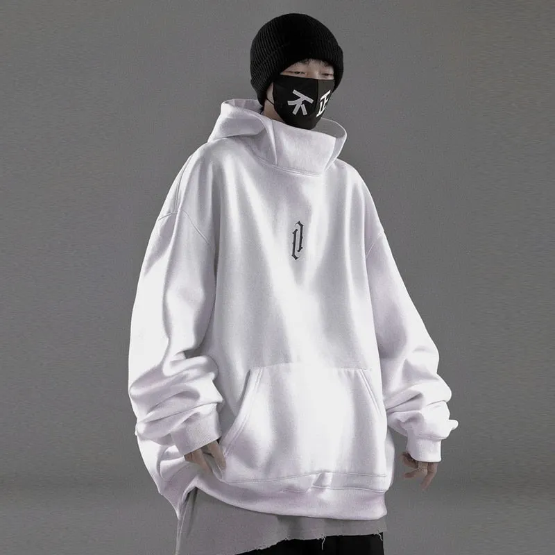 Loose Oversized Hoodie Sweatshirt Autumn Turtleneck Pullover Men Harajuku Hoodies Hip Hop Streetwear WB281