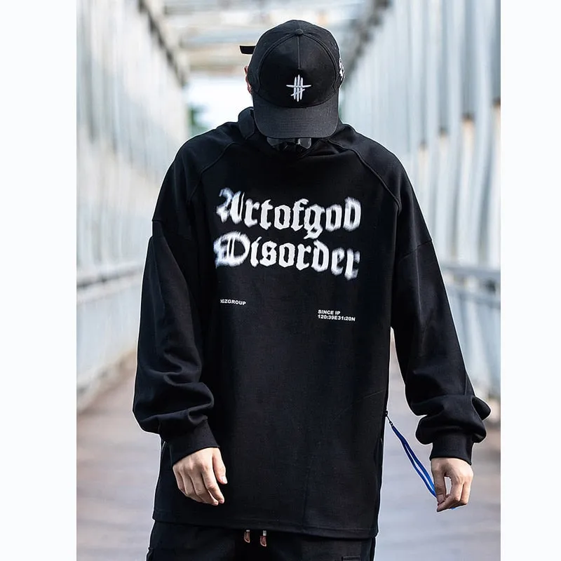 Men Turtleneck Sweatshirts Women Oversized Letter Printed Pullover Hip Hop Streetwear Harajuku Loose Sweat Shirts Hoodies