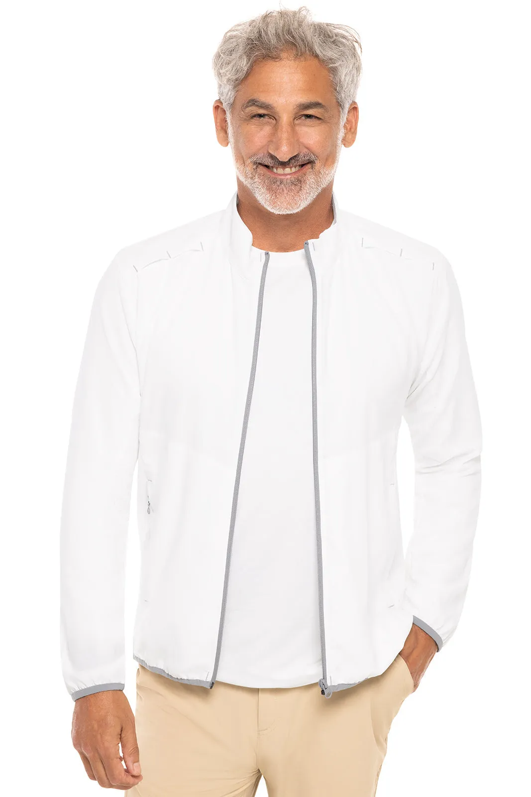 Men's Arcadian Packable Sunblock Jacket | White