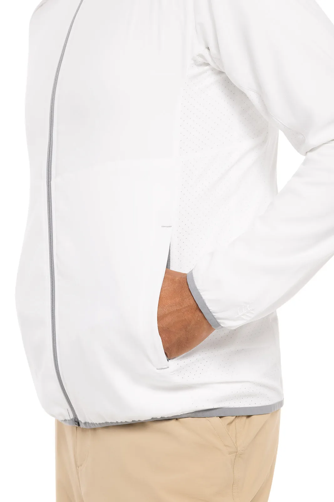 Men's Arcadian Packable Sunblock Jacket | White