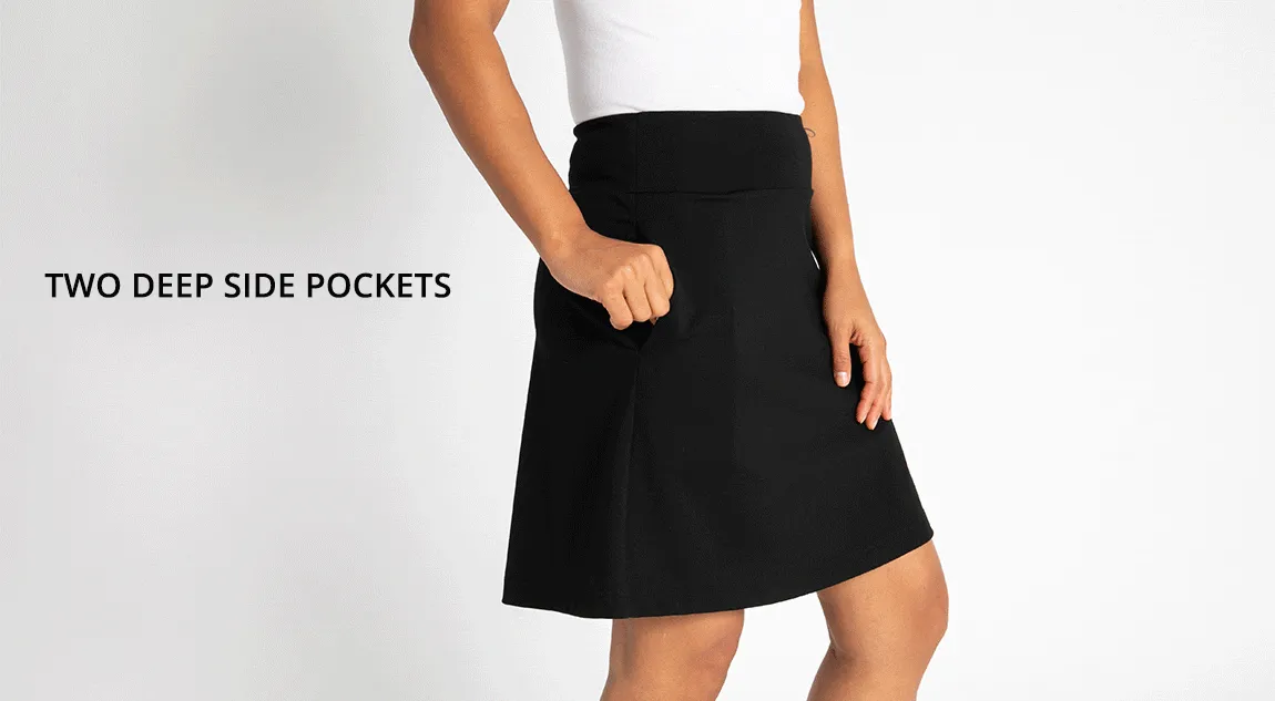 Ponte Skort Mini (Black)