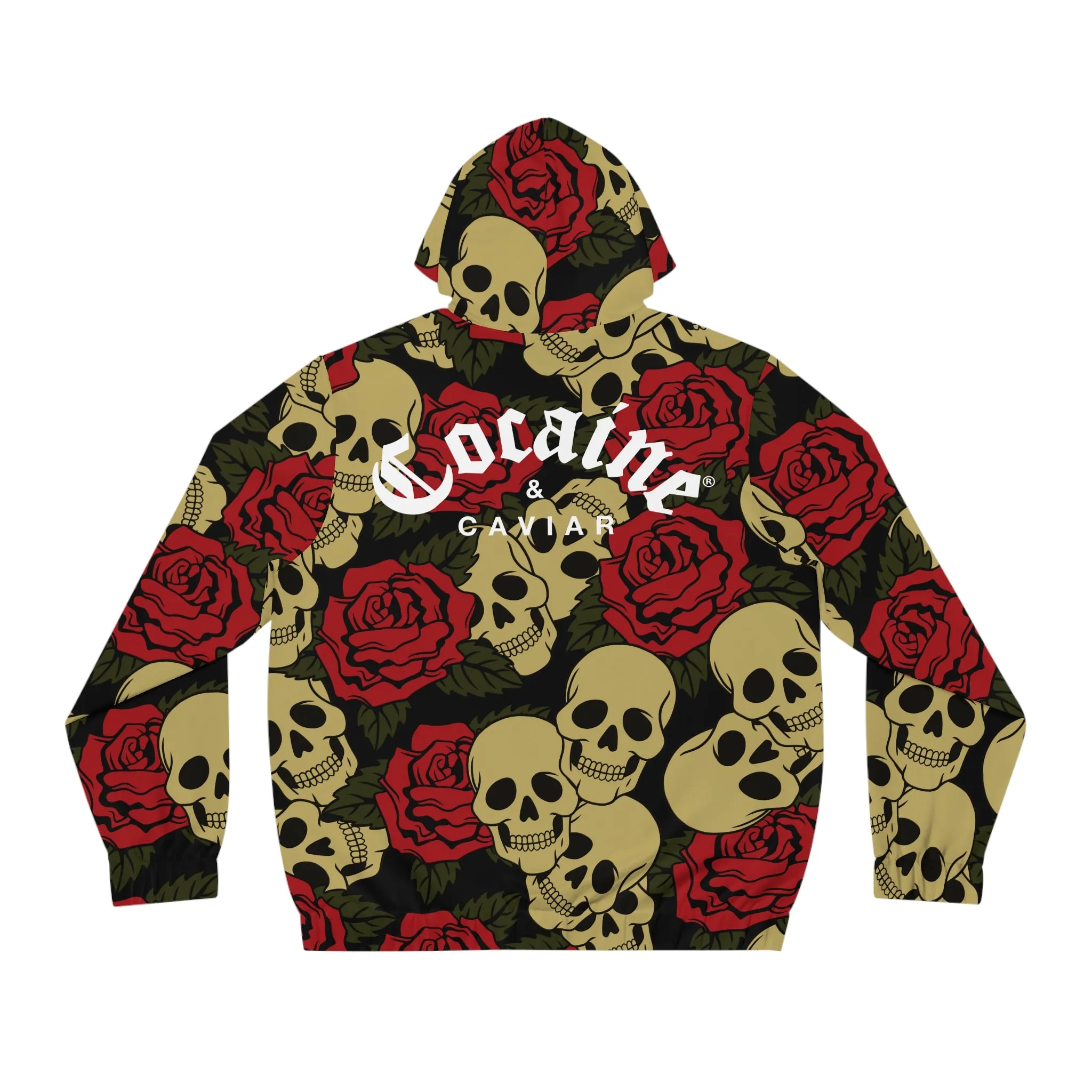 SKULL & ROSES ZIP UP HOODIE