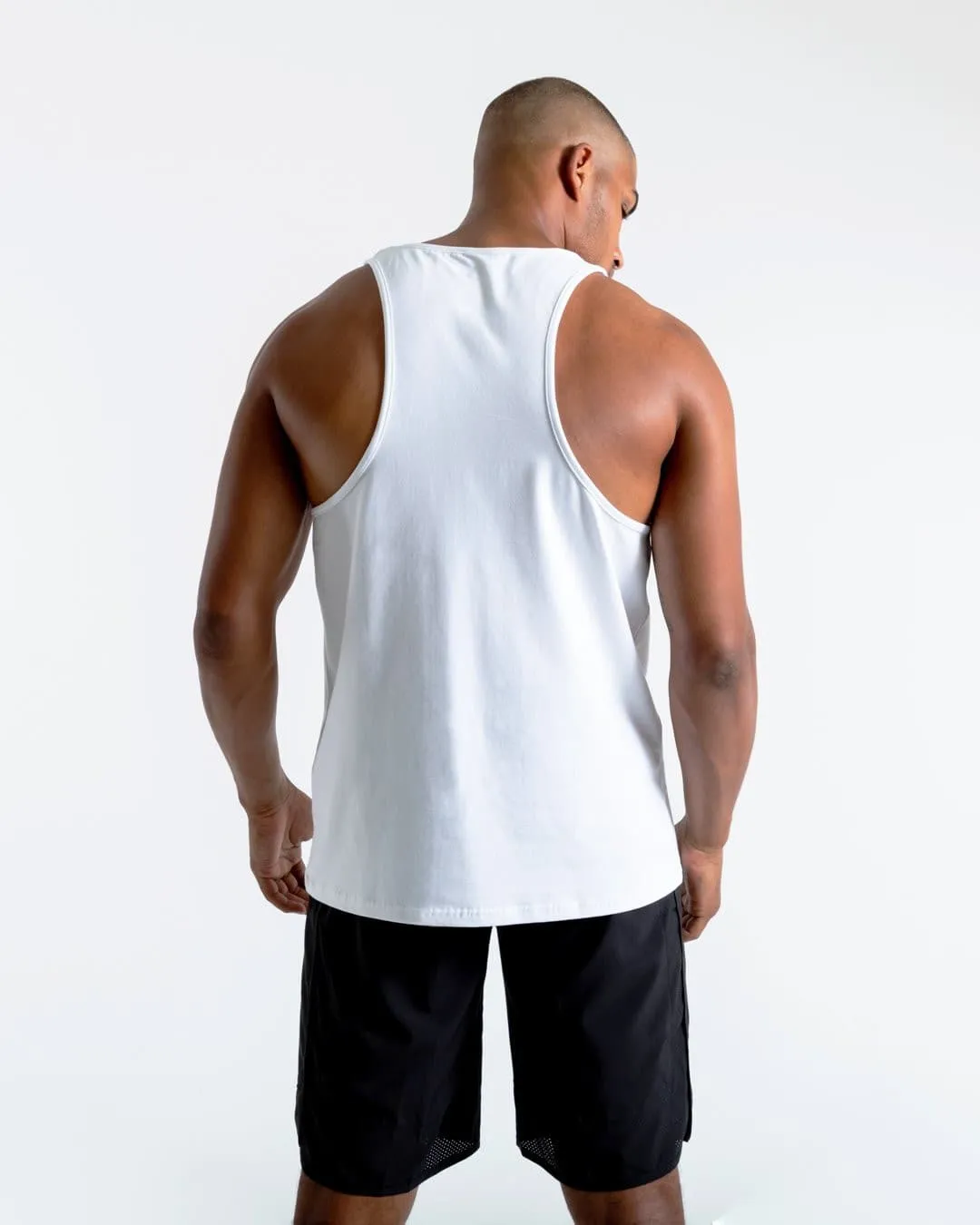 STENCIL STRIKE TANK WHITE