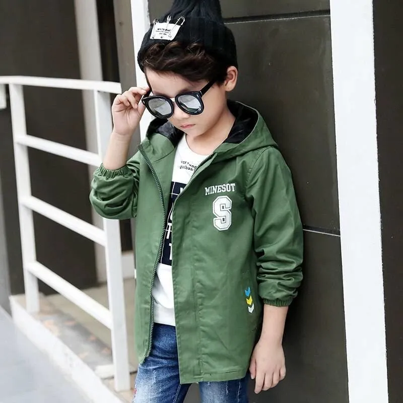 Stylish Windbreaking Hooded Jacket