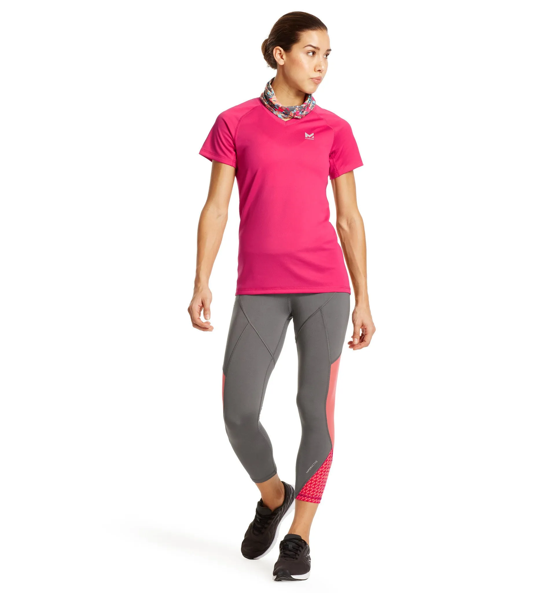 VaporActive Alpha Short Sleeve V-Neck T-Shirt | Beetroot Purple