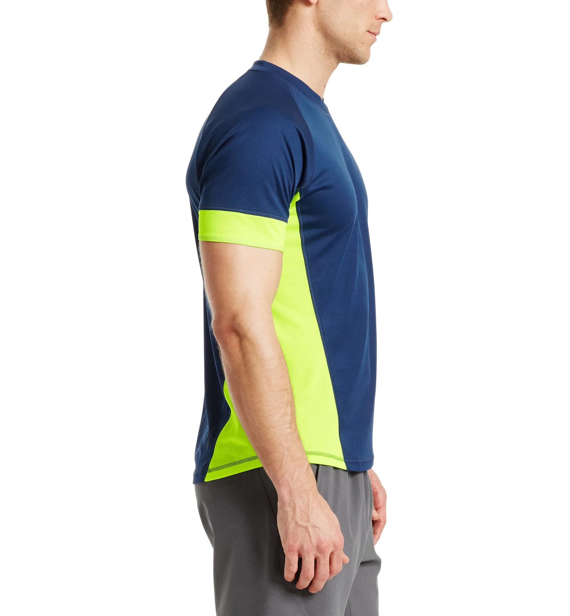 VaporActive Proton Short Sleeve T-Shirt | Estate Blue / Hi Vis Green