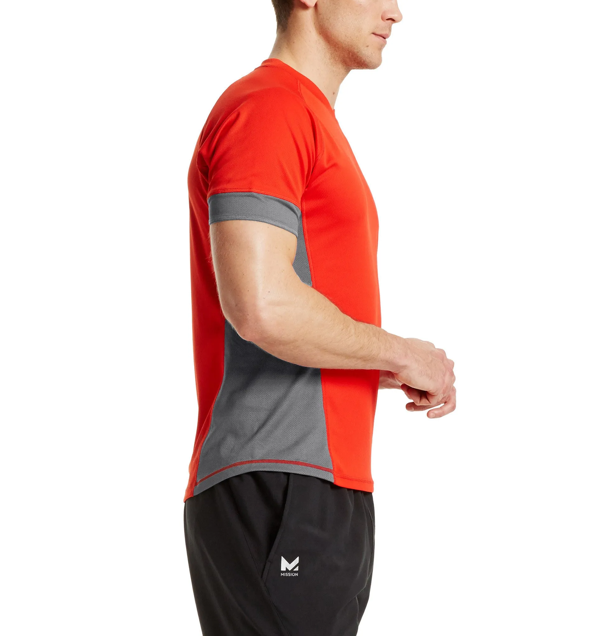 VaporActive Proton Short Sleeve T-Shirt | Fiery Red / Iron Gate